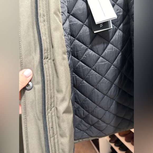 Ugg Bernice parka NWT olive green black interior & black fur on hood - Picture 9 of 16